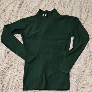 Under Armour Forest Green Mock Neck Top
